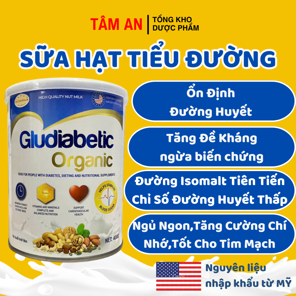 Gludiabetic Organic - Diabetic Nut Milk Supports Blood Sugar Control Diabetes Diabetes Recovery Health Recovery Genuine Vanilla