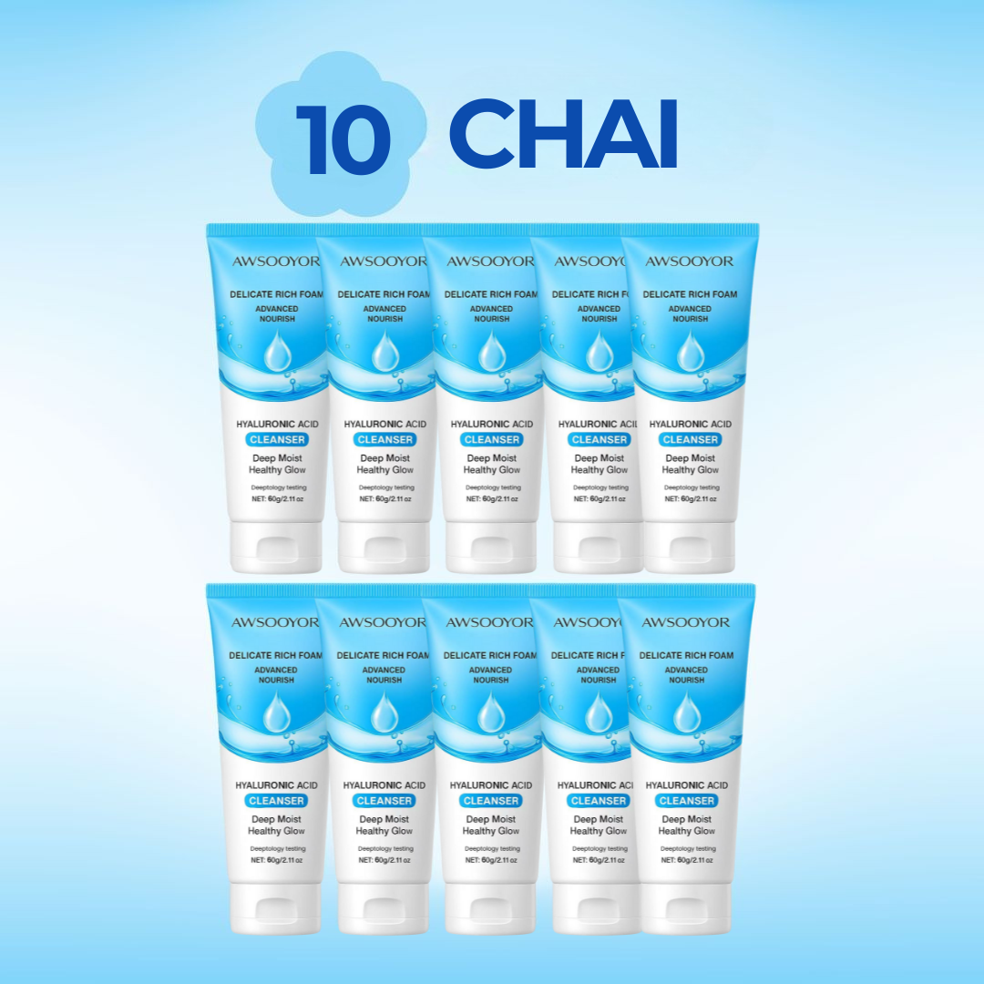 AWSOOYOR Sữa rửa mặt Amino Acid mang lại cảm giác da sạch thoáng, cảm giác ẩm mượt dễ chịu, hỗ trợ làm giảm dầu thừa, phù hợp nhiều loại da, thích hợp cho cả nam & nữ, 60g - 3