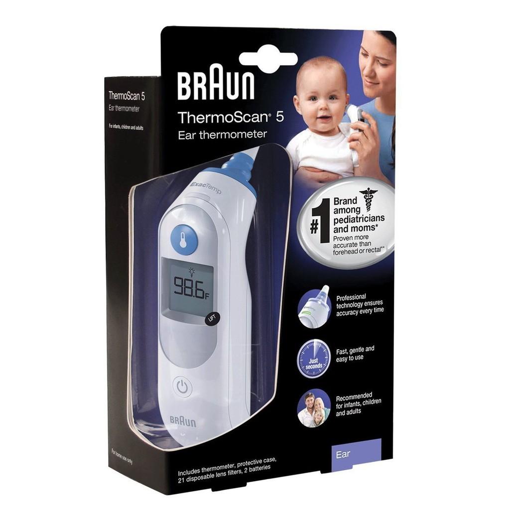 Nhiệt kế braun đo tai hồng ngoại irt 6500
