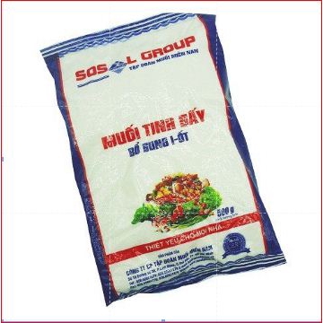 Muối iot tinh sấy sos group 500g