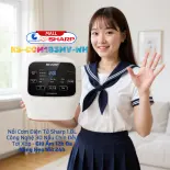 Nồi cơm điện tử - Nồi cơm điện nắp gài Đa Năng Chống Dính Sharp KS-COM183MV-WH 1.8L - Hàng chính hãng - Bảo hành 12 tháng