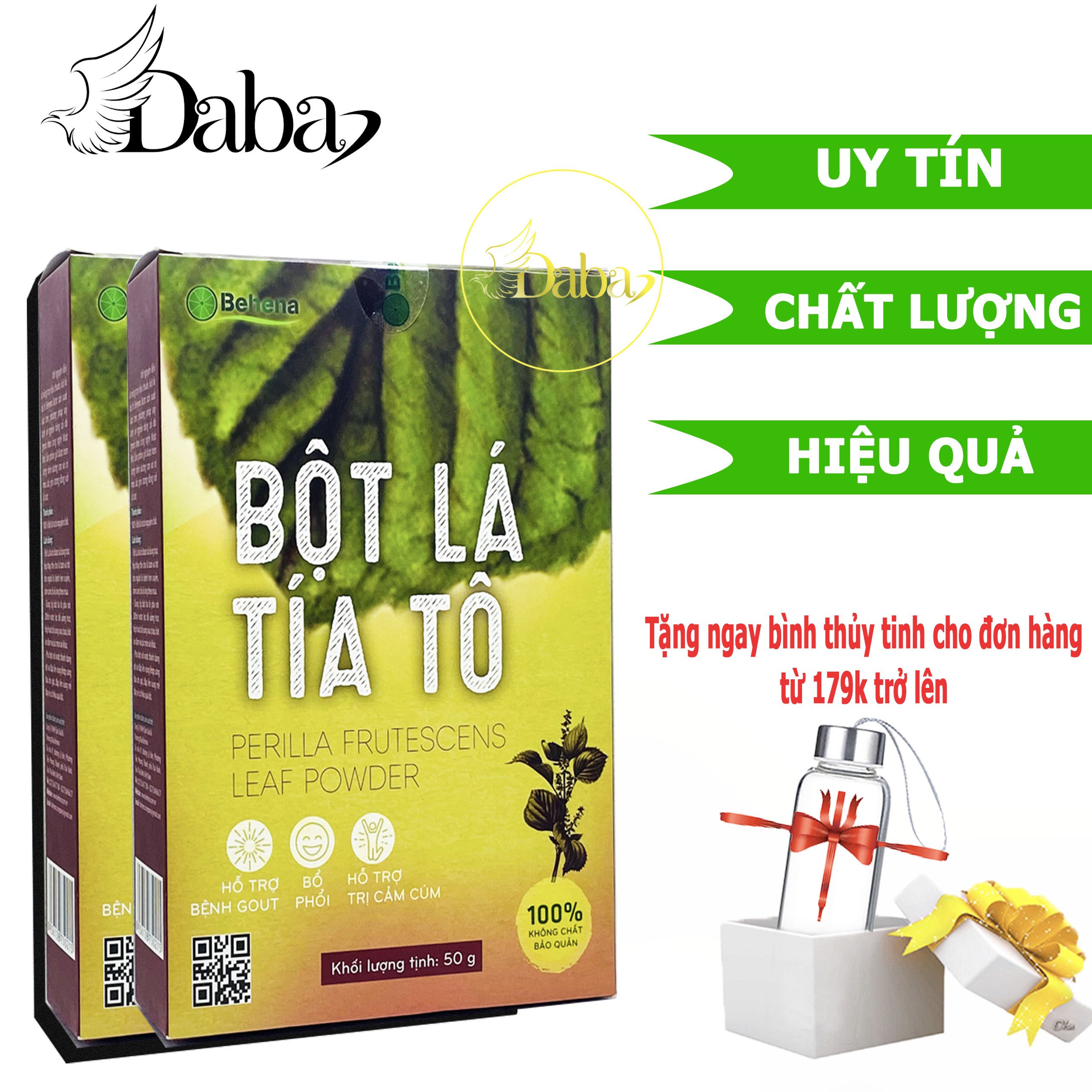 Bột tía tô behena sấy lạnh nguyên chất |50g| hỗ trợ cảm cúm giảm tàn nhan và xạm nám