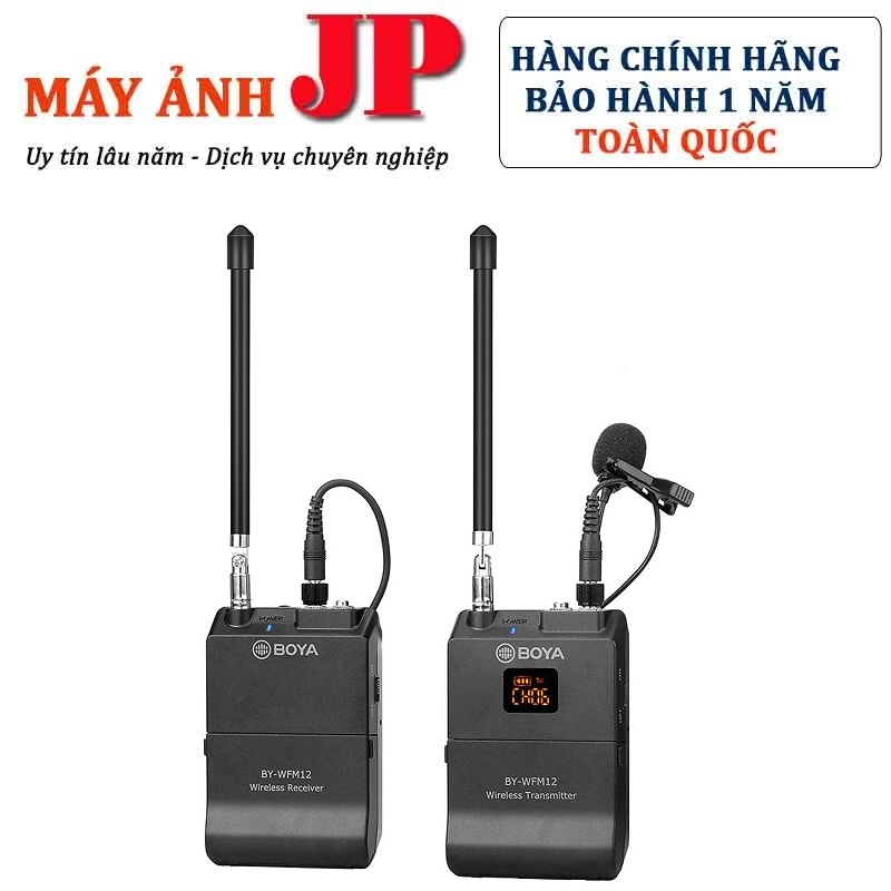 Micro thu âm cài áo không dây boya by-wfm12