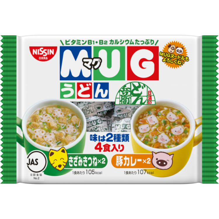 Mì Mug Nhật Bản Nissin Cho Bé - Vị Thịt ( Xanh)