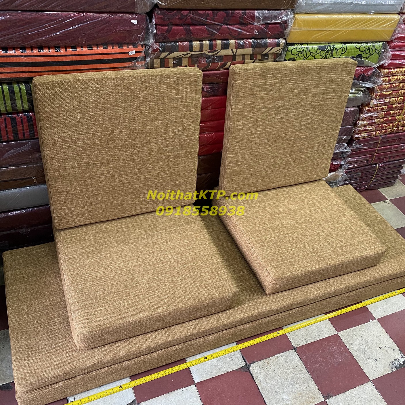 Nệm lót ngồi NoithatKTP vải bố cao cấp 2019