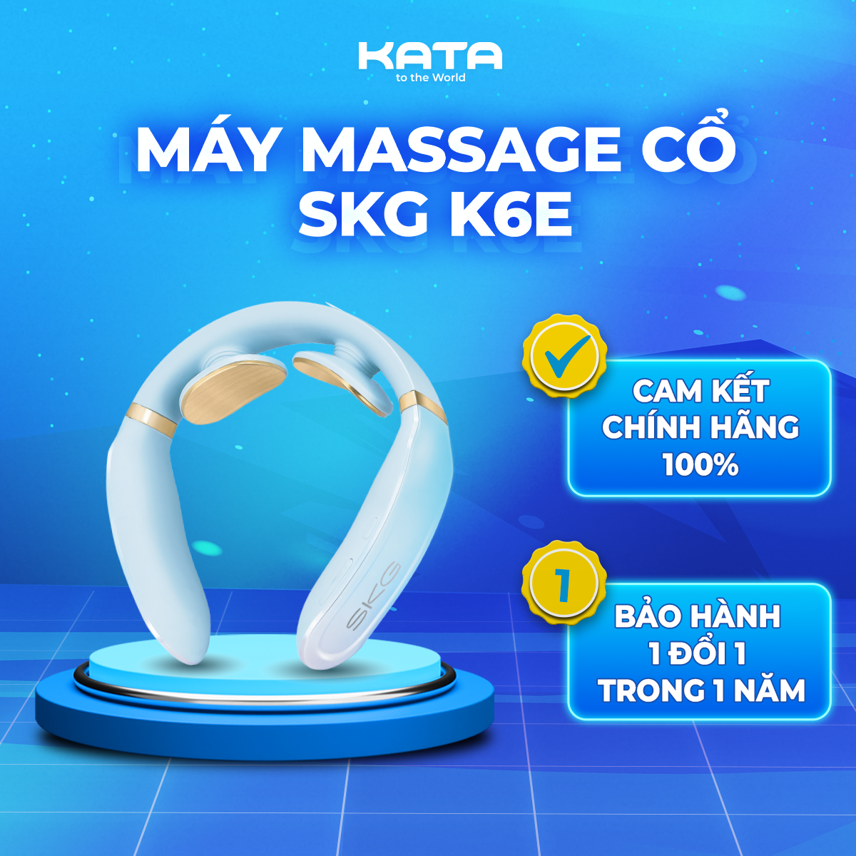 Máy Massage Cổ SKG K6E công nghệ xung điện TENS kết hợp EMS