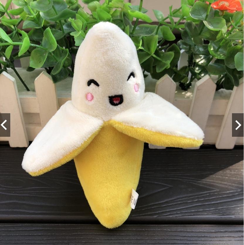 Đồ chơi nhồi bông hình trái chuối phát ra âm thanh cho CHÓ MÈO THÚ CƯNG thú cưng