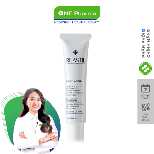 Kem Rilastil Daily Care Exfoliating Face Cream Tẩy Da Chết - 75ml