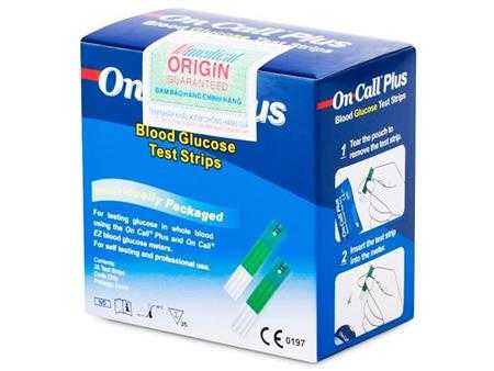 Que thử đường huyết oncall plus hộp 25 que