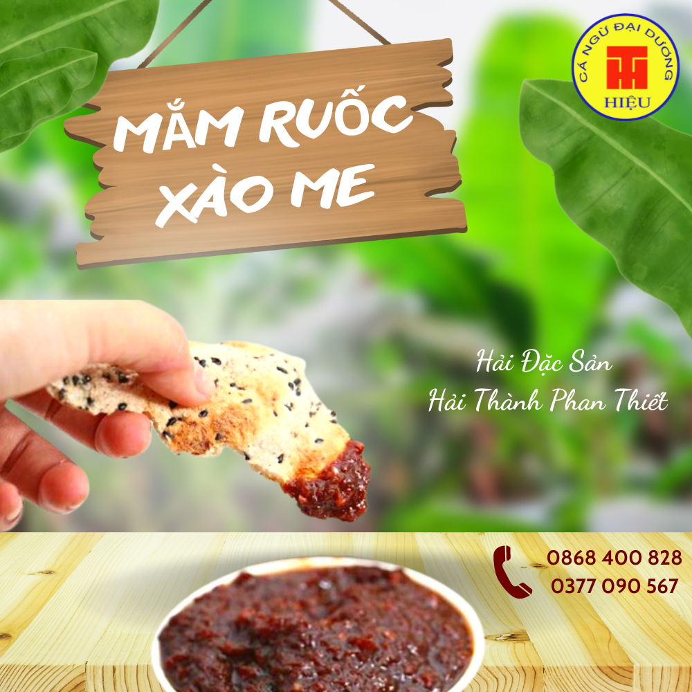 Mắm ruốc xào me phan thiết