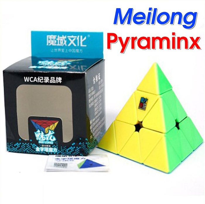 Rubik MoYu Meilong Cube - Biến thể Pyraminx Stickerless Tam giác không viền