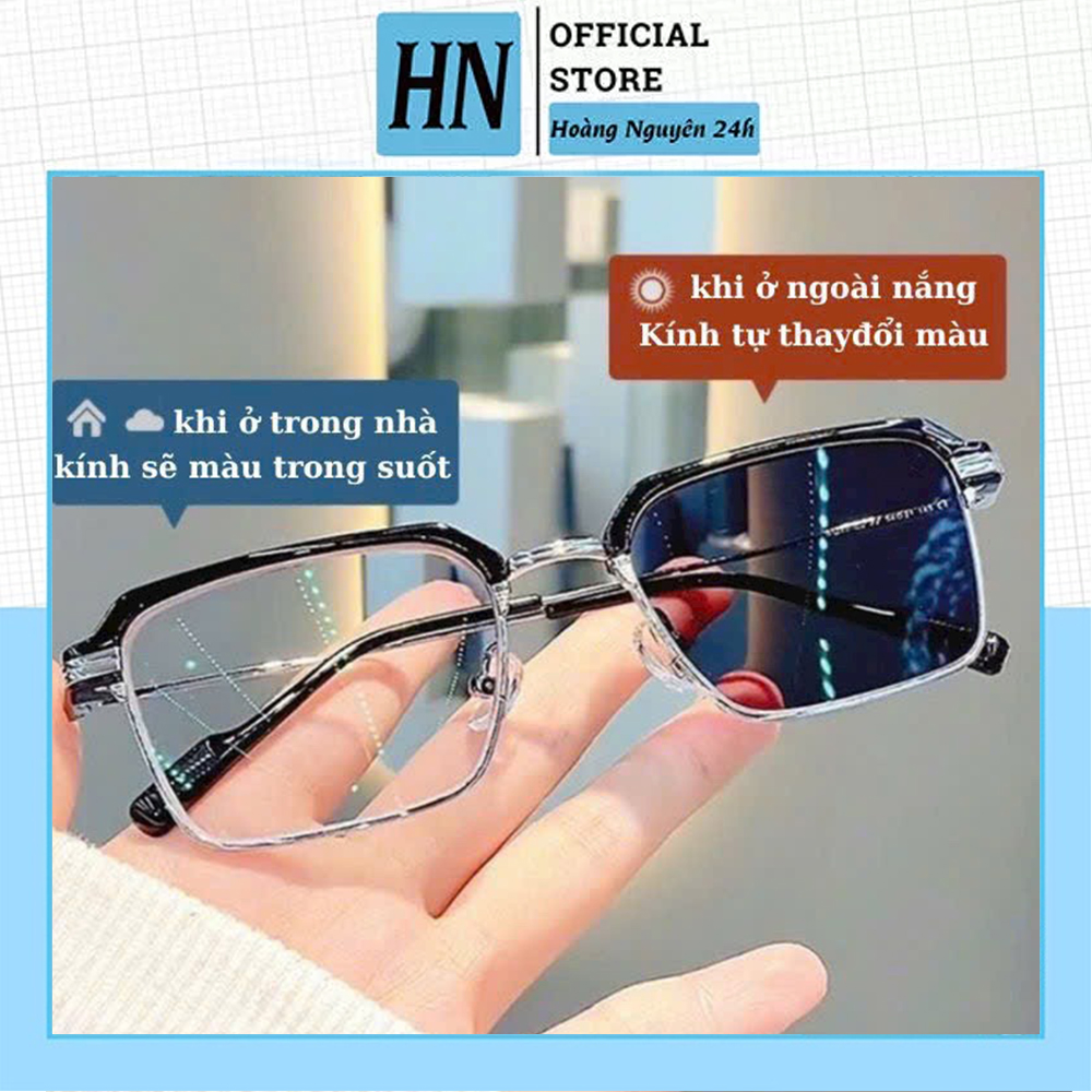 Mắt Kính Đổi Màu 799 Unisex Chống UV Phong Cách Hàn Quốc