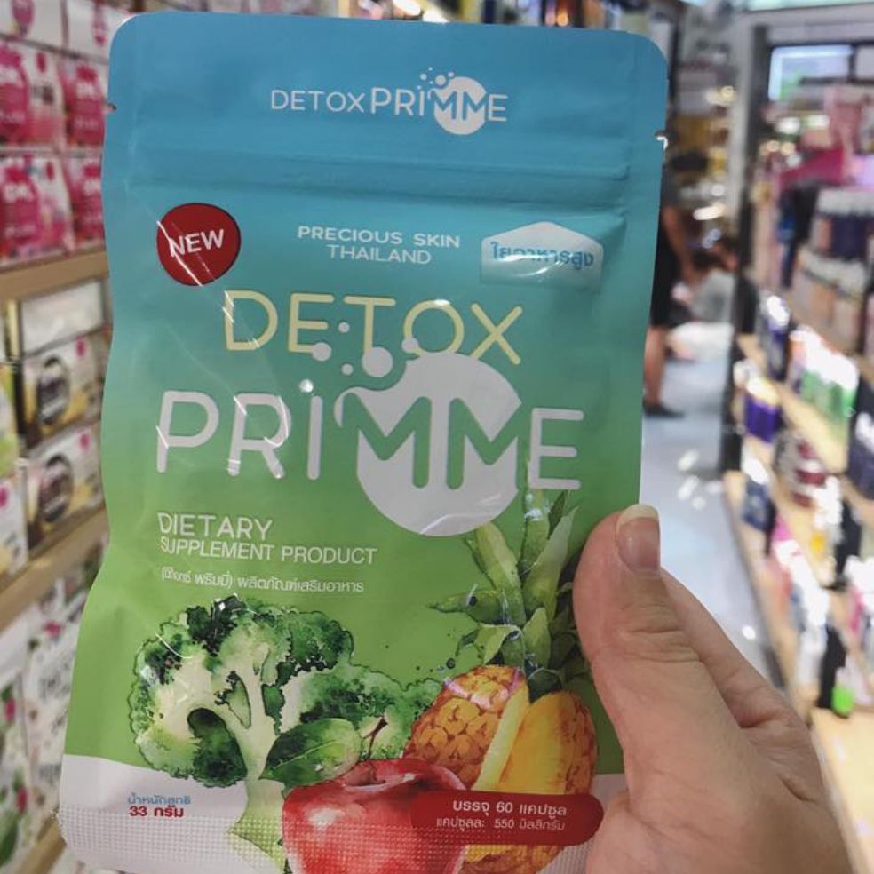 Viên Uống Giảm Cân rau củ quả Detox Primme Thái Lan60 viên