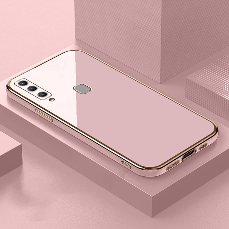 "Ốp lưng Samsung A20s Cạnh vuông" _Mạ màu viền_Vát Cạnh_Màu sắc sang trọng ,Loại Tốt ,Ôm sát máy Acovit