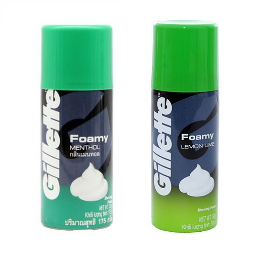 Bọt cạo râu Gillette Foamy Methol 175g