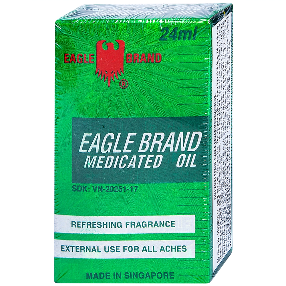 [HCM] LỐC 12 CHAI Dầu gió xanh Con Ó Eagle Singapore (chai 24ml)