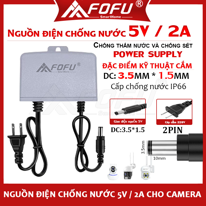 Nguồn adapter 12V/2A, 5V/2A dành cho camera, switch, modem, router và nhiều thiết bị điện gia dụng khác
