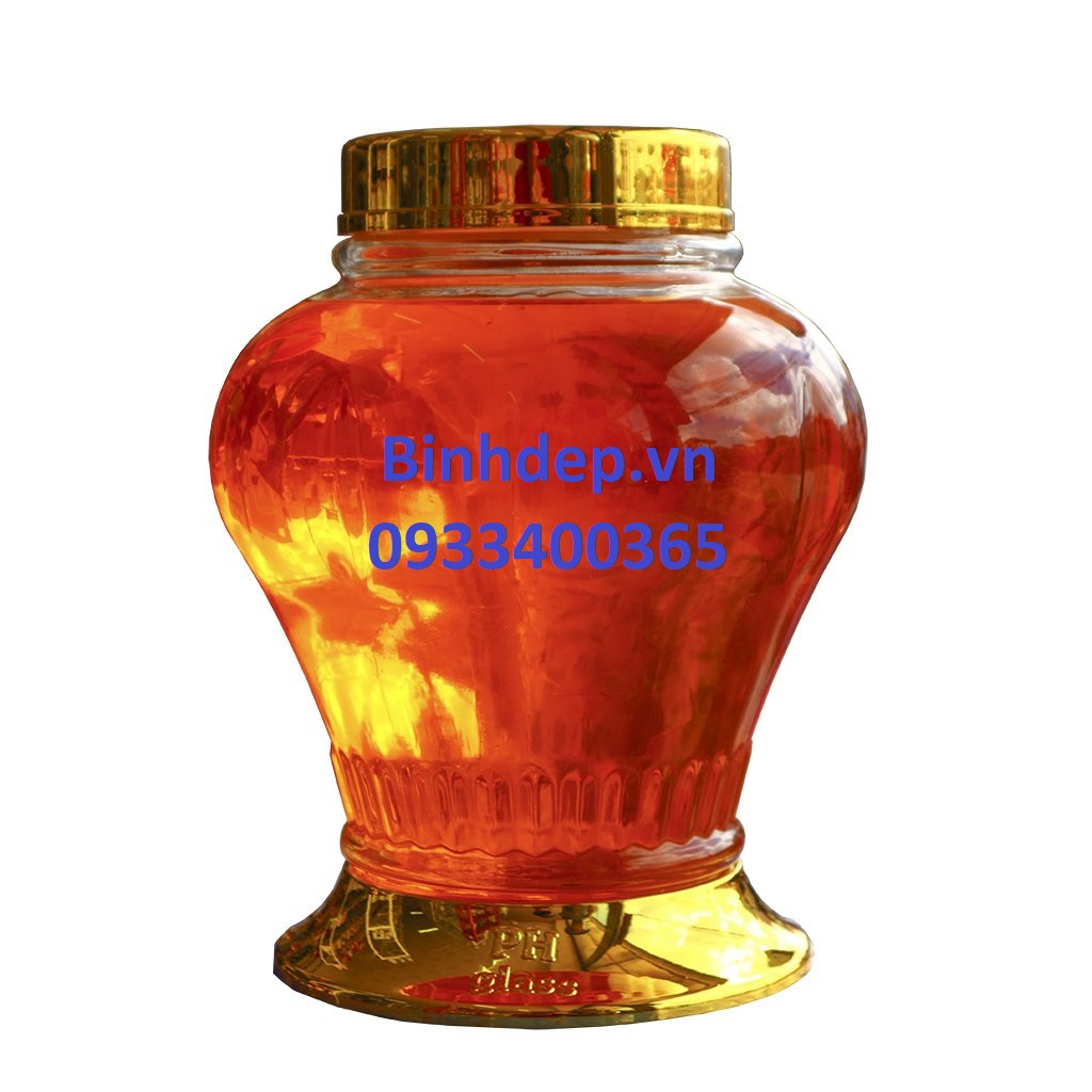 Bình thuỷ tinh ngâm rượu 3.7 lít không vòi cao cấp thương hiệu Phú Hoà xuất xứ Việt Nam