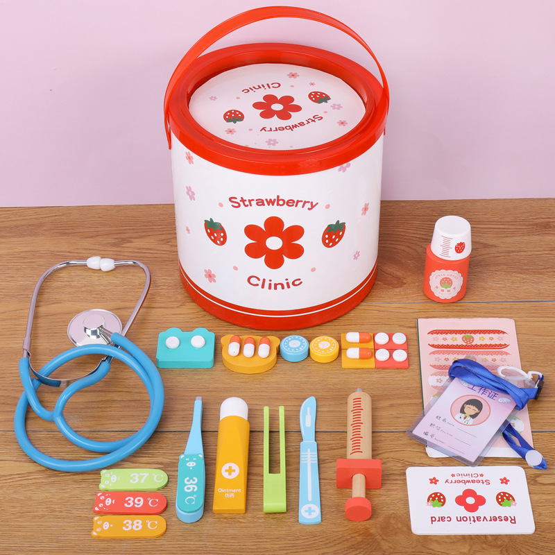 Little Doctor Toy Suit Girl First Aid Kit Nurse Children Injection Play House 3-6 Kindergarten Corner Years Old