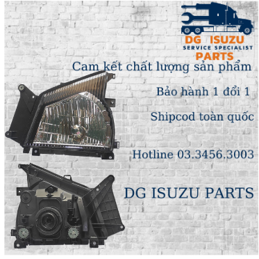 Đèn pha isuzu đầu tròn