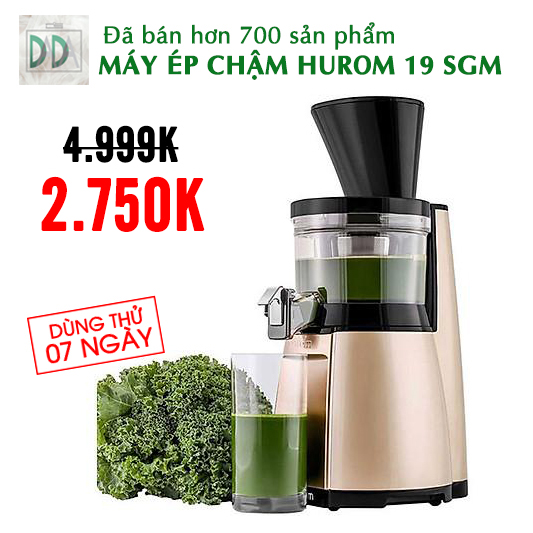 Máy ép chậm Hurom HU-19SGM -Hàng Hàn Quốc CHÍNH HÃNG -(Thiết bị Máy Móc Pha Chế - ĐỒ GIA DỤNG GIA ĐÌNH )