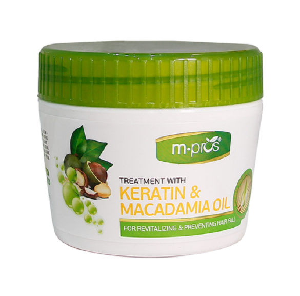 Kem hấp hồi sinh keratin & macadamia oil ngừa rụng tóc m.pros 300ml