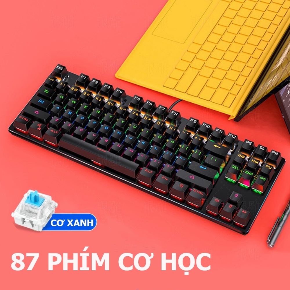 Bàn Phím Cơ Máy Tính Gaming K550 Pro Full Led 7 Chế Độ Hiêu Ứng