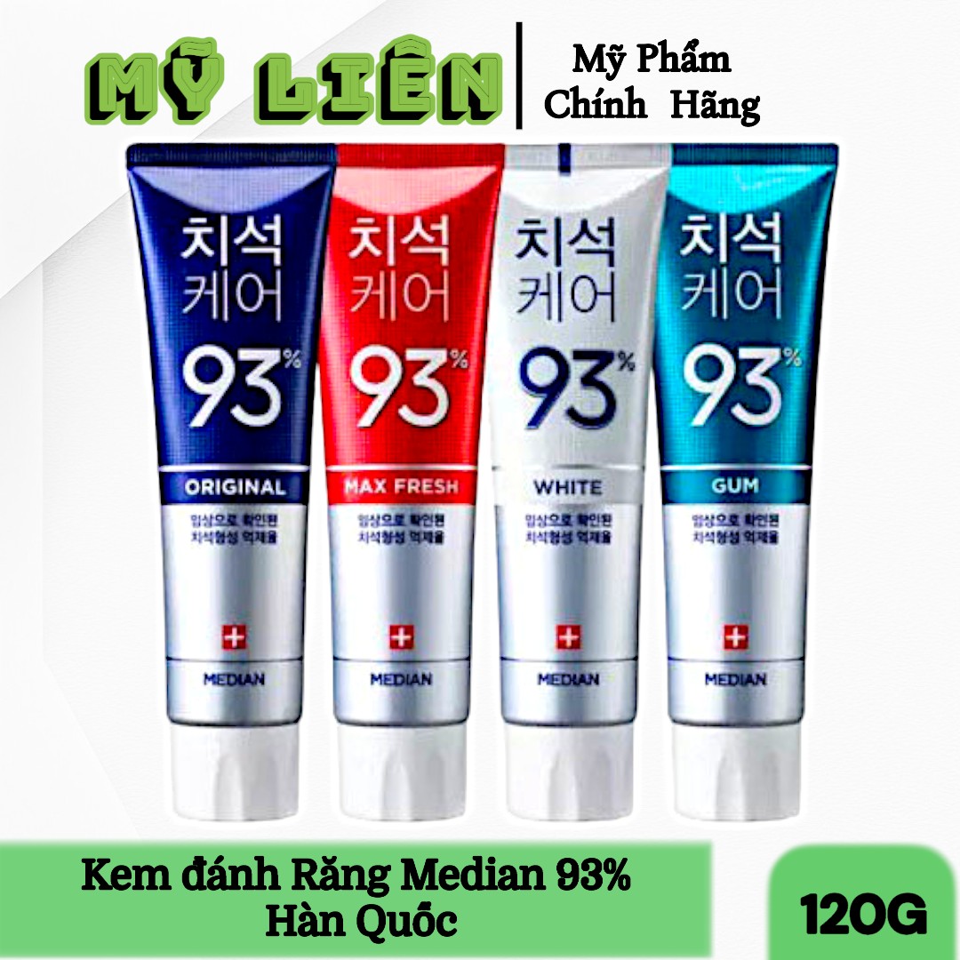 Kem đánh răng median 93% 120g hàn quốc