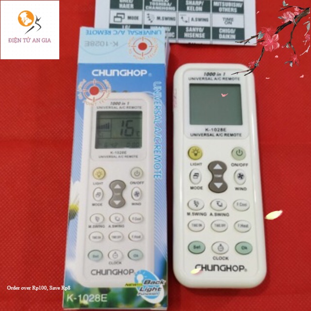 Remote điều khiển máy lạnh điều hoà đa năng chunghop! _
