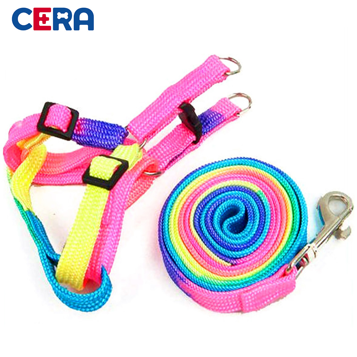 Dây Yếm Dắt Chó Mèo 7 Màu, Phụ kiện Chó Mèo - Dây Dắt 003 Size S