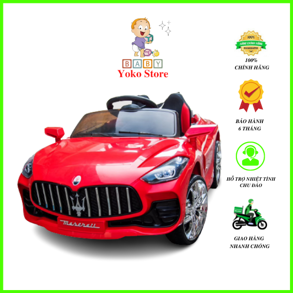 Xe ô tô Điện Trẻ Em Maserati Yoko 600 , xe hơi điện cho bé có điều khiển từ xa và tự lái