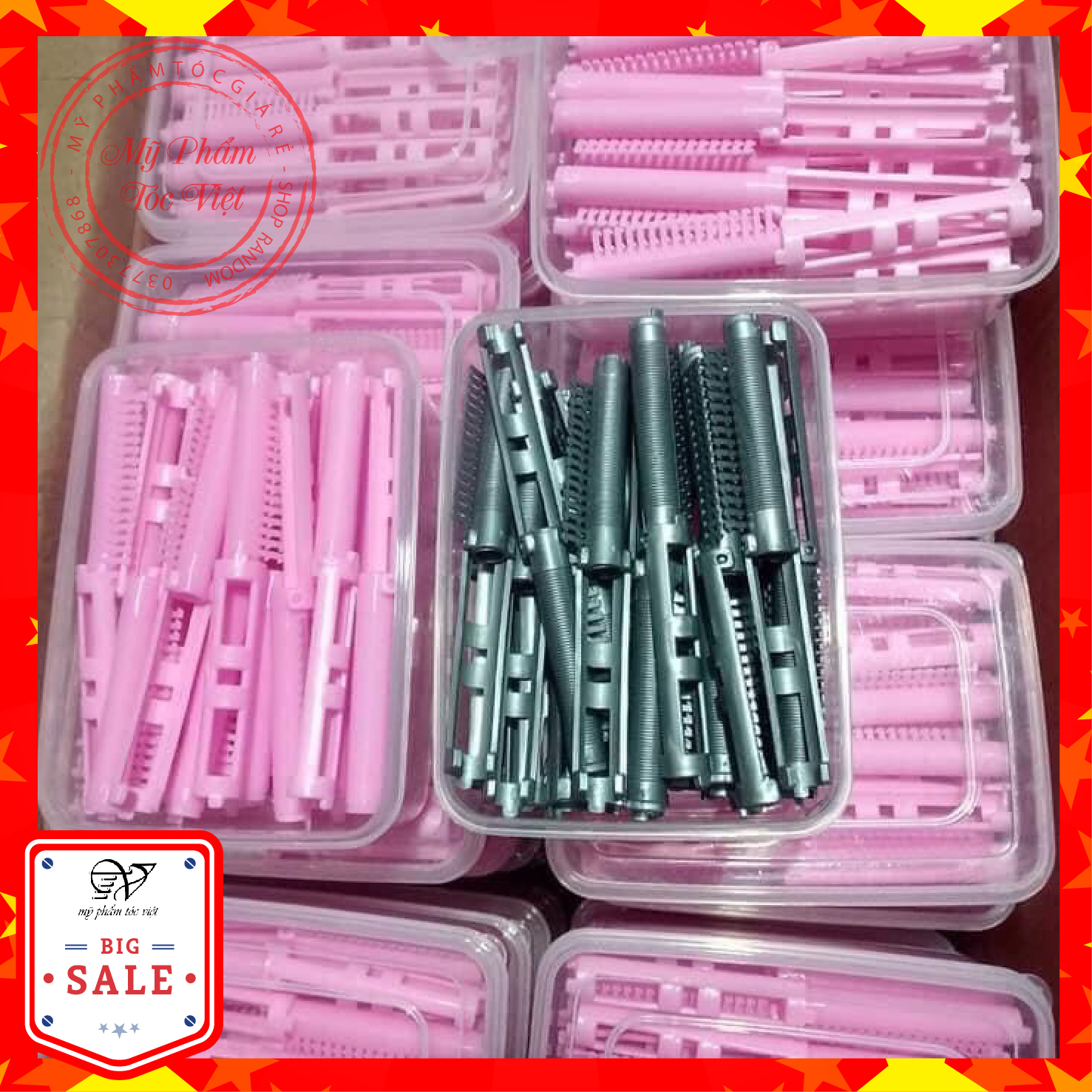 XƯƠNG UỐN PHỒNG CHÂN TÓC HỘP 25 CHIẾC, UỐN TẠI NHÀ DỄ SỬ DỤNG