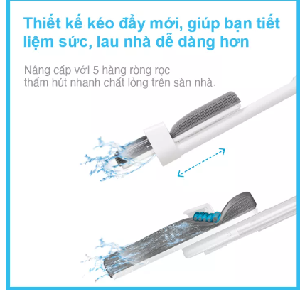 Cây lau nhà mút xốp pva thông minh myjae đài loan