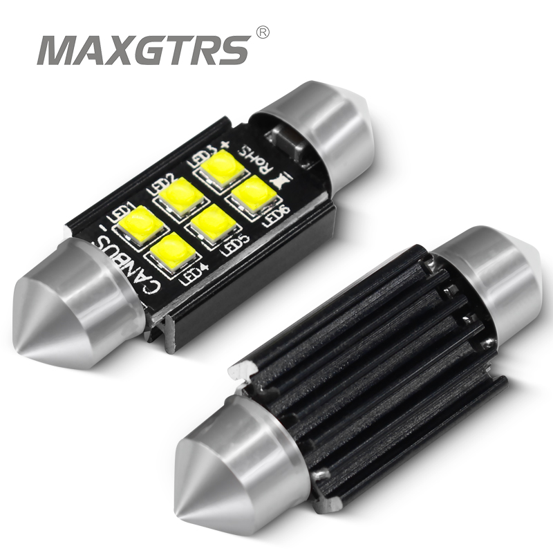 2X Super Bright Car Festoon C5W C10W Led Chip 30W Bulb Canbus Error Free Lamp Interior Dome Reading Lights