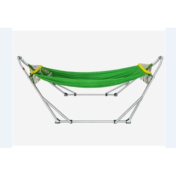 Võng xếp khung inox cao cấp lưới võng cán nhựa có gối