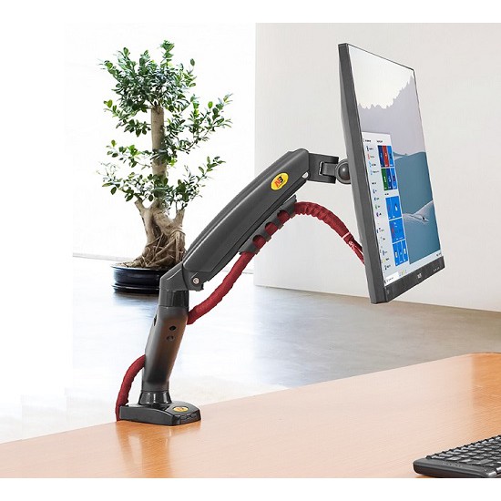 Giá treo màn hình máy tính gắn bàn nb f80 - xoay 360 độ tải trọng 9kg - hàng nhập khẩu