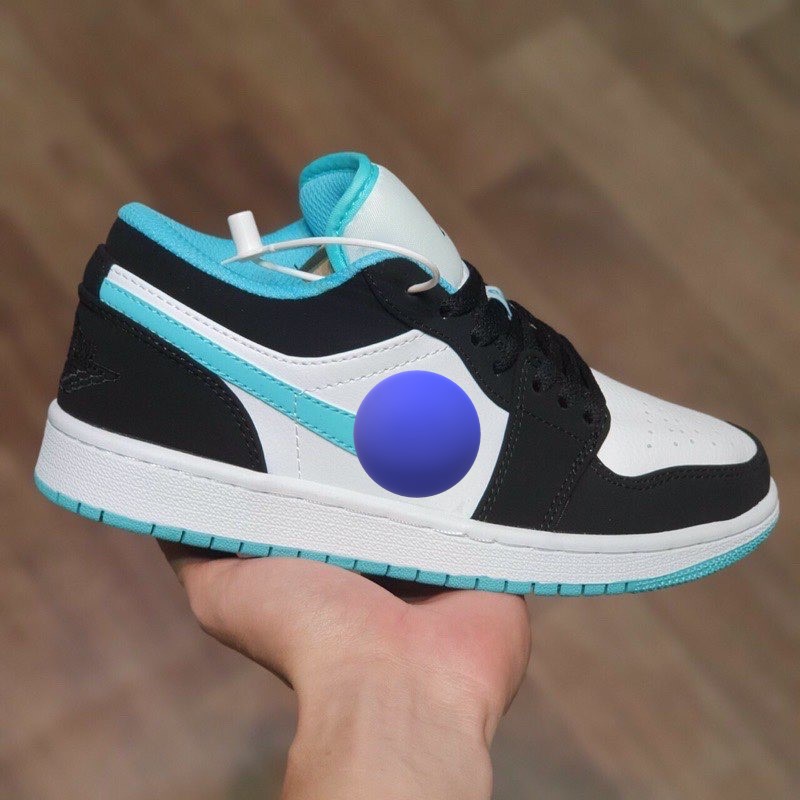 Giày jocdan xanh ngọc , jd1 thấp cổ , Giày thể thao nam nữ sneaker full bill+box