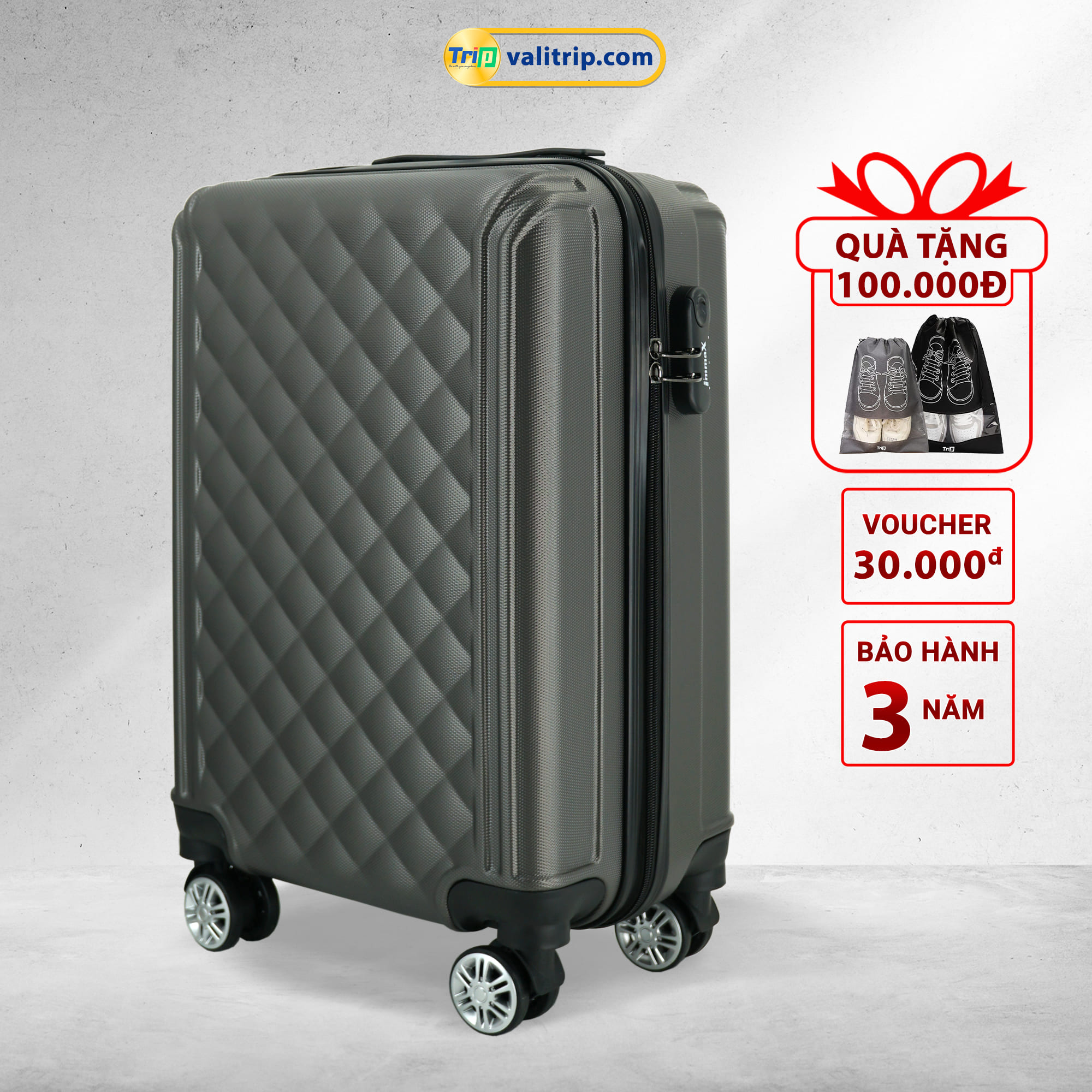 MIỄN PHÍ SHIP - Vali du lịch immaX X08 có đủ 2 size 20inch & 24inch - Bảo hành 36 tháng