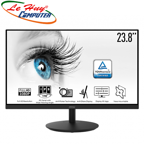 Màn hình máy tính msi pro mp242 23.8inch fhd ips 75hz 5ms
