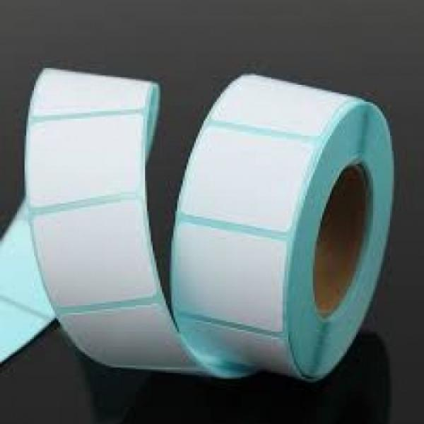 Hộp 5 cuộn giấy in nhiệt tem nhãn mã vạch, tem trà sữa 40x30 mm.