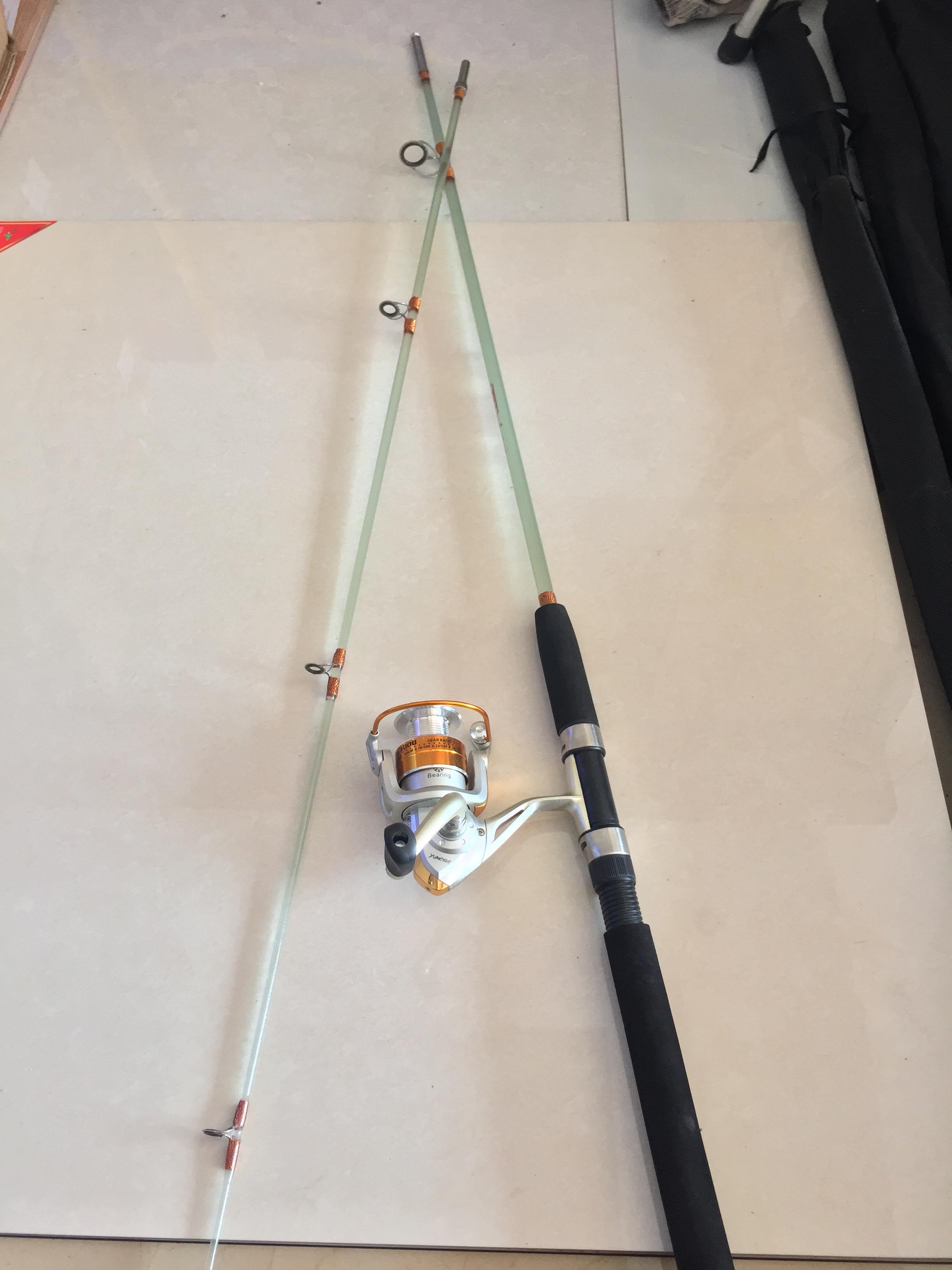 Can cau ca 2 khúc 2m1 đặc Trong Shimano tải cá 7-9kg kèm máy Yumoshi BL Kim Loại 5000 đến 7000 -*Kim Thủy