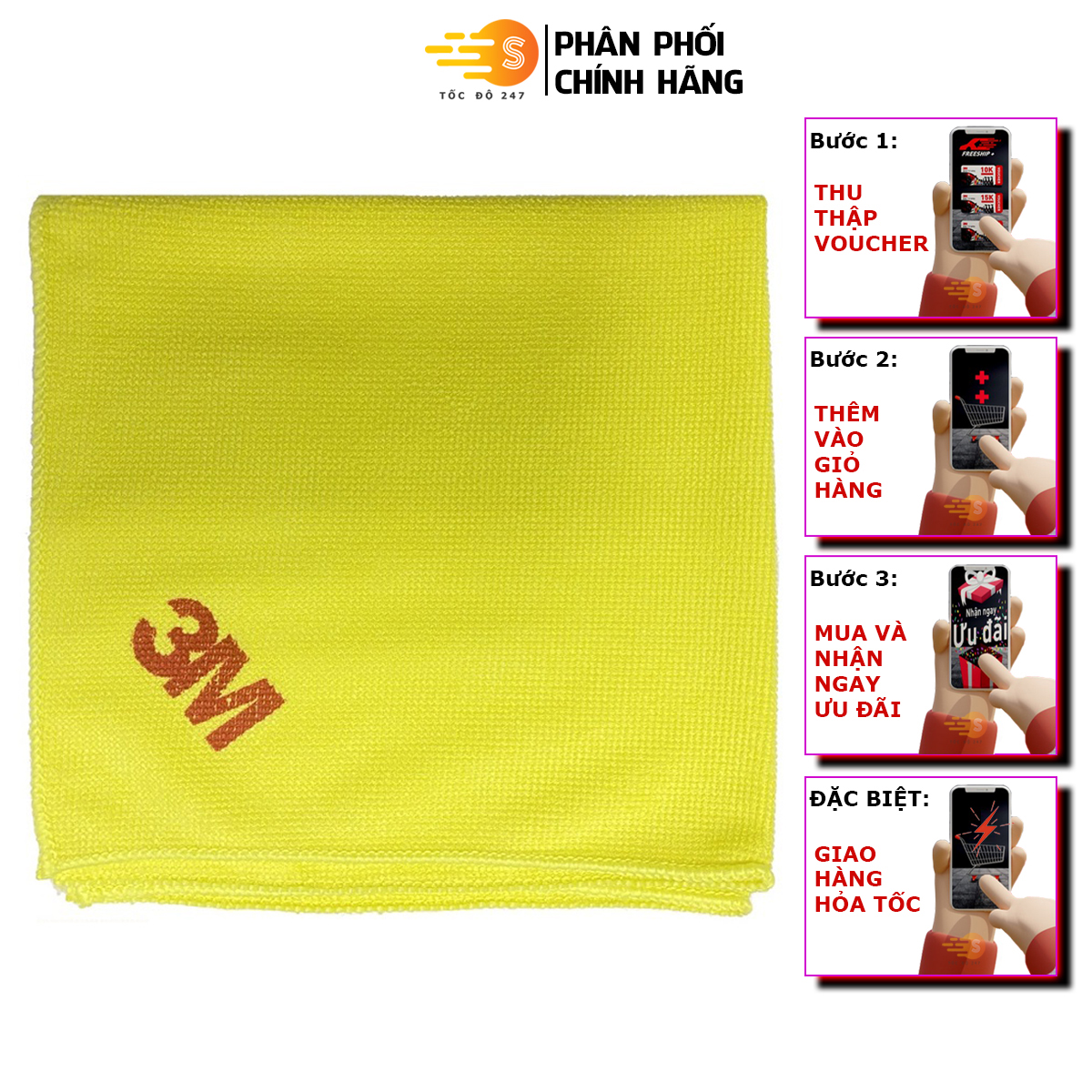 High-Quality Multi-Purpose Cleaning Cloth Microfiber Scotch-Brite 3m Sq21-Vang
