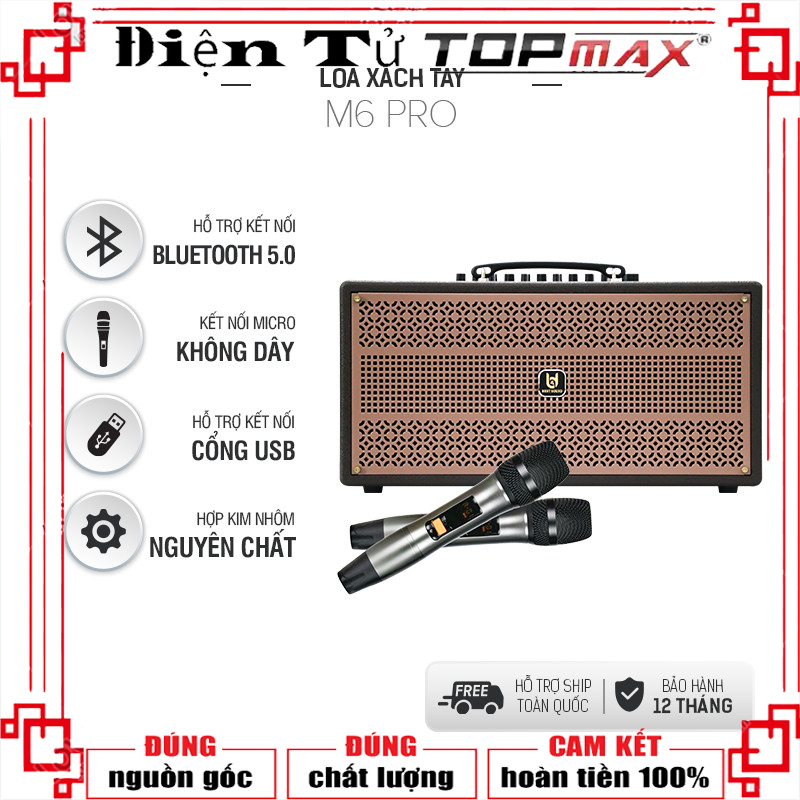 Loa kéo di động best sound- loa kéo best sound m6 pro – công suất 120w, có kết nối guitar-sở hữu hệ thống âm thanh mạnh mẽ bao gồm cấu trúc loa đồ sộ gồm: 2 bass 16.5cm + middle 8 + treble 4 cho công suất âm thanh rms 120w .