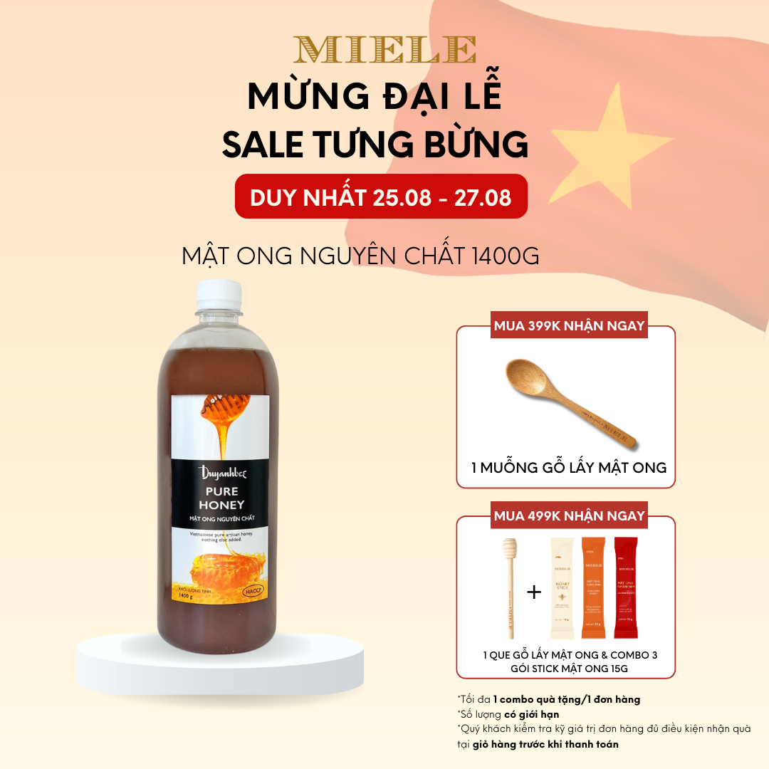 Mật Ong Nguyên Chất Duy Anh Bee 1400g