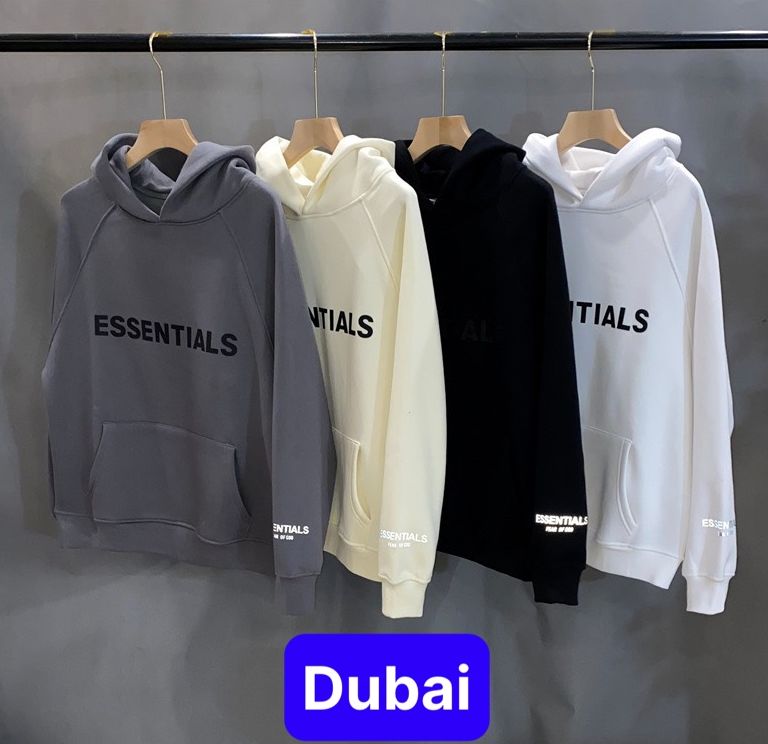 ÁO KHOÁC HOODIE NAM NỮ ESSENTIALS CHẤT NỈ DÀY PHOM FROM RỘNG CHỐNG LẠNH NẮNG, NÓNG ĐÔNG HÈ UNISEX OSAKA SANG CHẢNH - DUBAI FASHION
