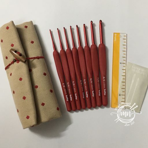 Bộ kim móc Tulip Etimo đỏ