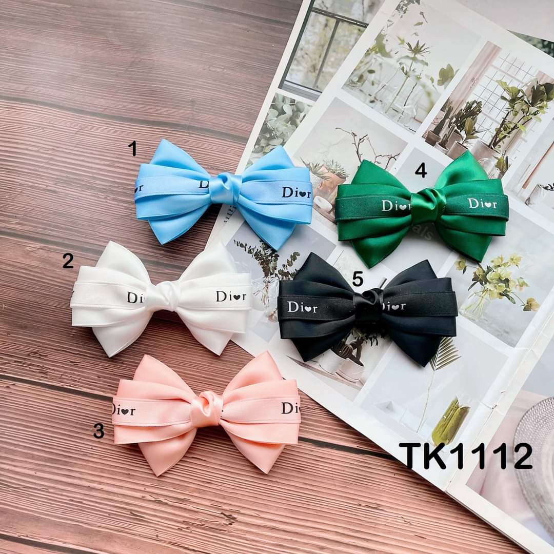 Kẹp lụa nơ diôr tk xinh xắn kiểu hàn quốc