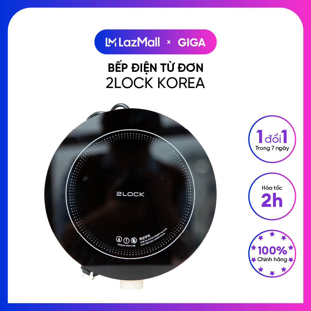 [ Hỏa tốc HN - HCM ]  Bếp điện từ đơn ăn lẩu Xiaomi 2Lock Korea - Nhập khẩu Hàn Quốc - BH 12 Tháng