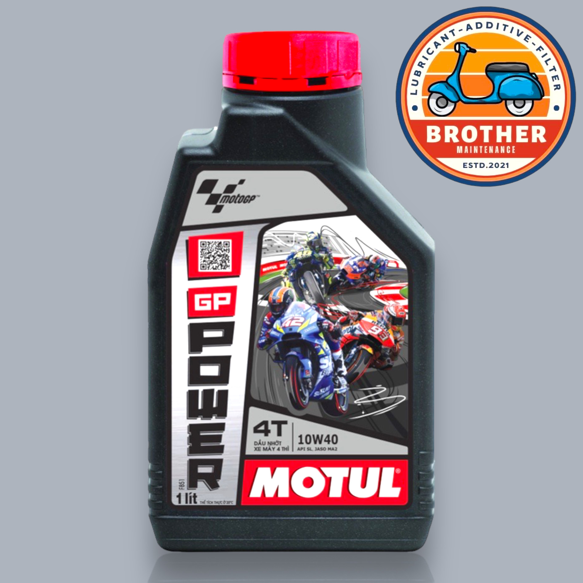 Dầu nhớt xe số cao cấp motul gp power 10w40