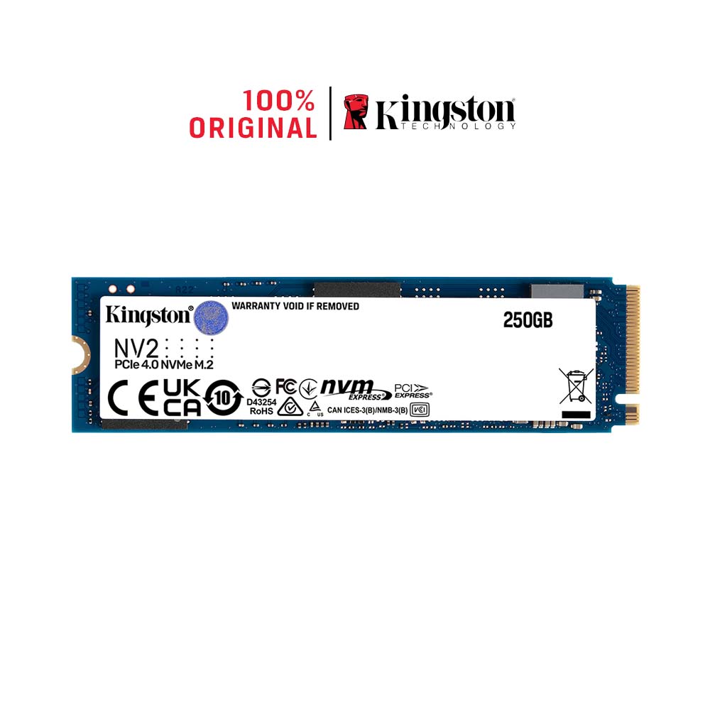 Ổ Cứng SSD Kingston NV2 M.2 PCIe Gen4 x4 NVMe 250G SNV2S/250G